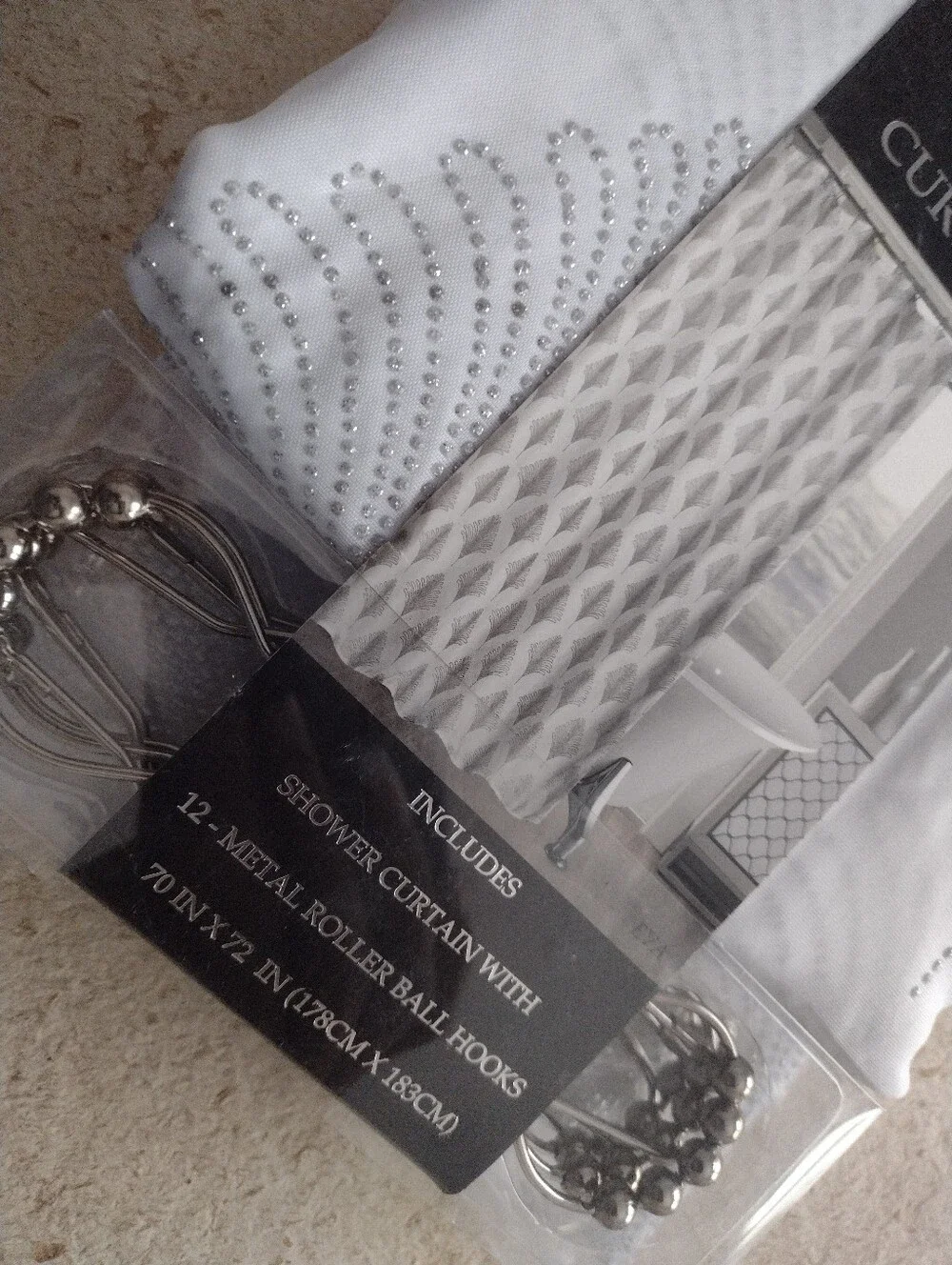 Purity Bath 13 Pc Shower Curtain Set